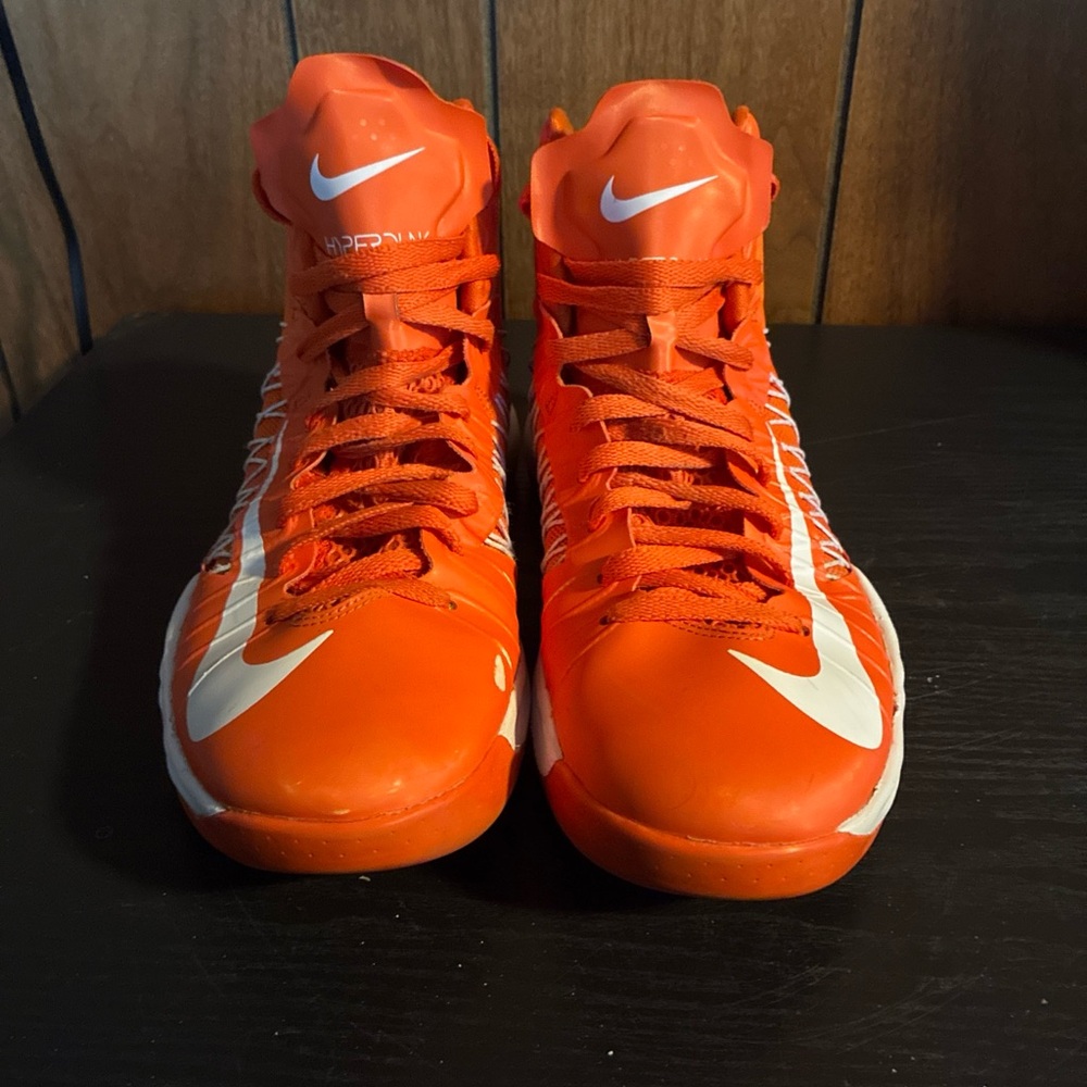 Nike Bright Orange Basketball Shoes